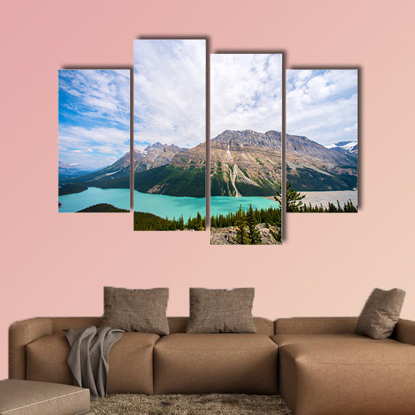 Beautiful blue Peyto Lake in the Rocky Mountains, Alberta, Canada wall art