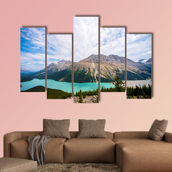 Beautiful blue Peyto Lake in the Rocky Mountains, Alberta, Canada wall art