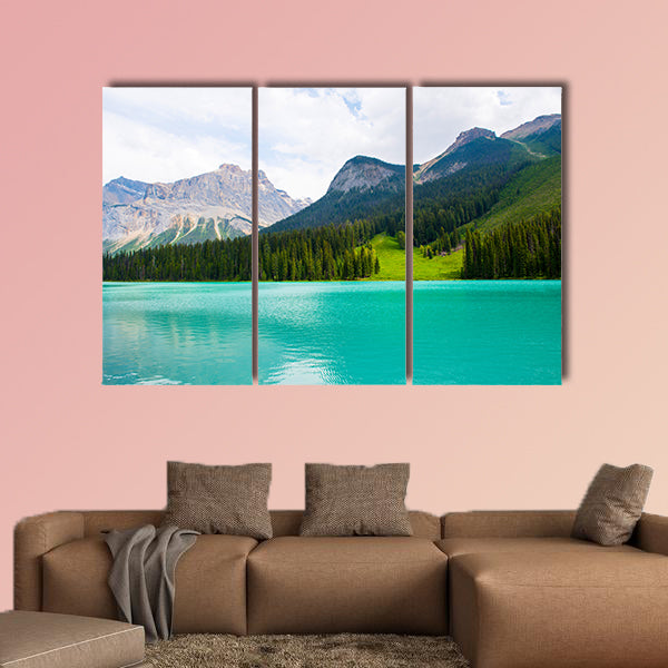 Amazing Emerald Lake Multi panel canvas wall art