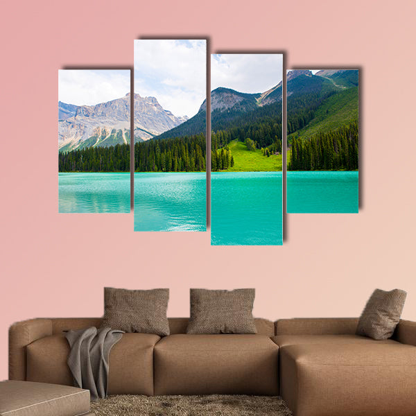 Amazing Emerald Lake Multi panel canvas wall art