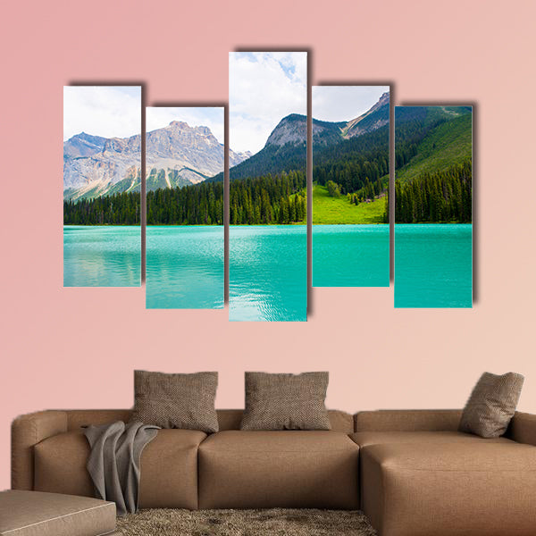 Amazing Emerald Lake Multi panel canvas wall art