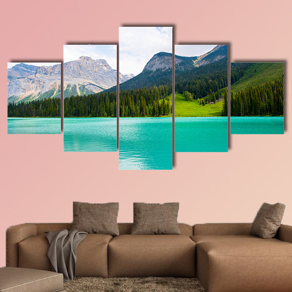 Amazing Emerald Lake Multi panel canvas wall art
