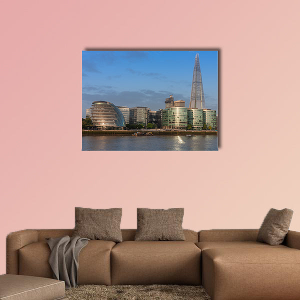 City Hall, buildings called More London and skyscraper wall art