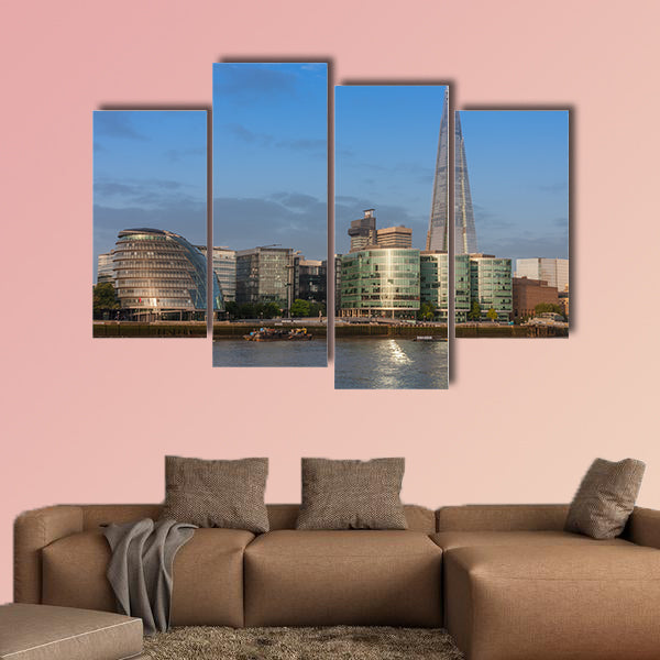 City Hall, buildings called More London and skyscraper wall art