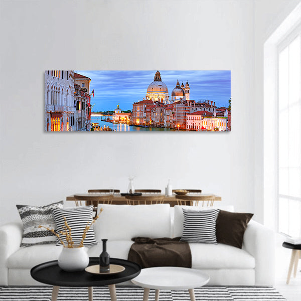 Grand canal panoramic canvas wall art