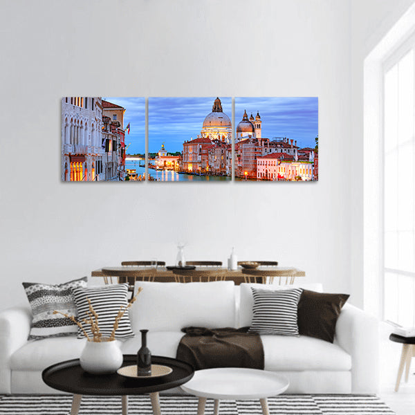Grand canal panoramic canvas wall art