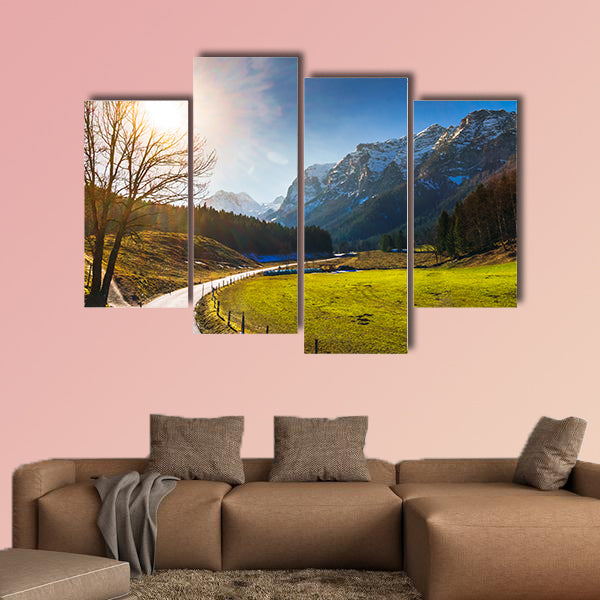 View on spring landscape by Berchtesgaden in Germany wall art