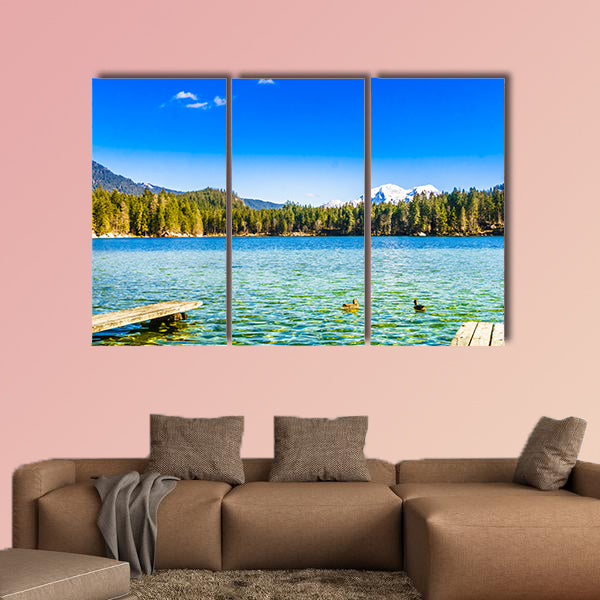 View on beautiful Lake Hintersee in the Bavarian Alp wall art
