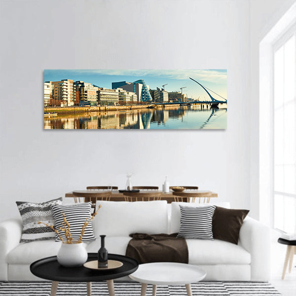 Modern buildings and offices panoramic canvas wall art