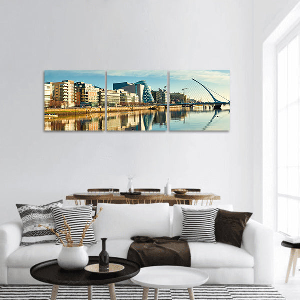 Modern buildings and offices panoramic canvas wall art