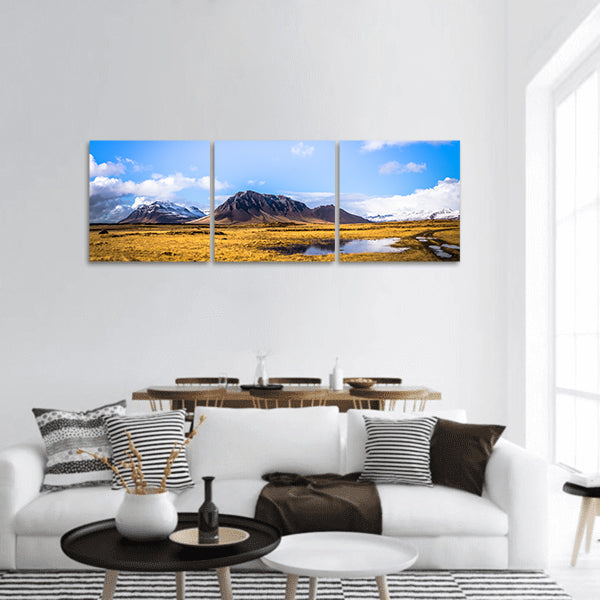 Snaefellsjoekull national park panoramic canvas wall art
