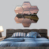 Krakow in Poland hexagonal canvas wall art