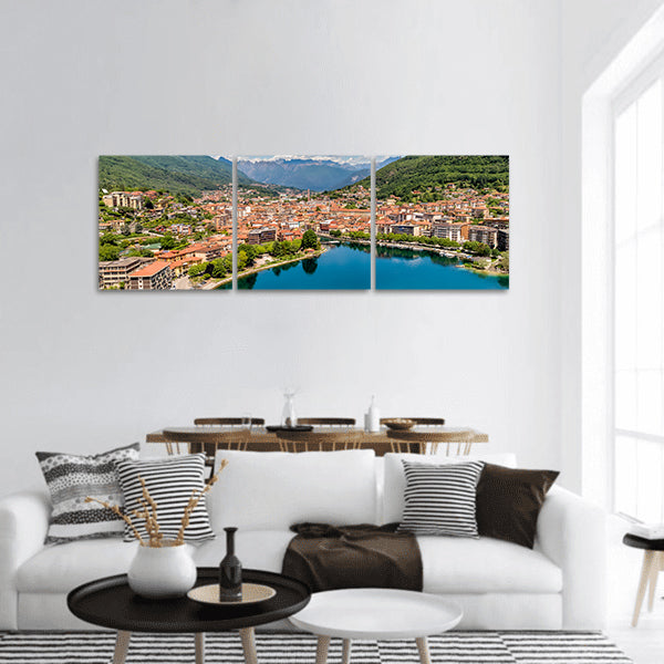 Aerial view of Omegna panoramic canvas wall art