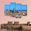 Classic view of hot Barcelona in Spain multi panel canvas wall art