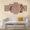 Robin and Great tit Multi panel canvas wall art