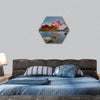 Mount Fitzroy during sunrise hexagonal canvas wall art