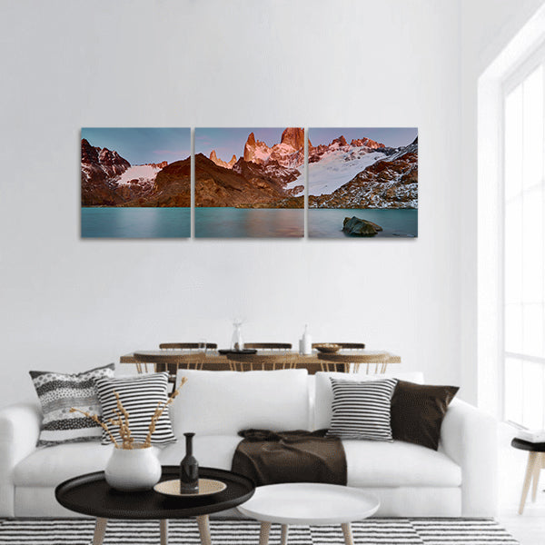 View of Mount Fitzroy panoramic canvas wall art