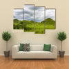 Rolling hills, lush green grass Republic of Congo, Central Africa Multi panel canvas wall art