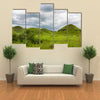 Rolling hills, lush green grass Republic of Congo, Central Africa Multi panel canvas wall art