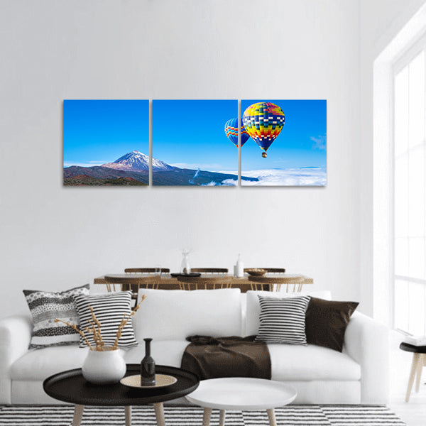 Beautiful view of volcano Teide  panoramic canvas wall art