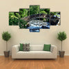 Roman Bridge located in the Ordino region of Andorra Multi panel canvas wall art