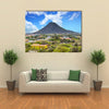 Aruba Mountain Past Homes Multi panel canvas wall art