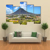 Aruba Mountain Past Homes Multi panel canvas wall art