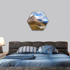 Alps Dolomites mountains, Italy hexagonal canvas wall art