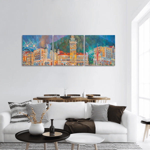 Red Glade panoramic canvas wall art