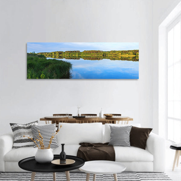 Lake Roth in Bavaria panoramic canvas wall art