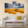 desert dune and storm sky Multi panel canvas wall art