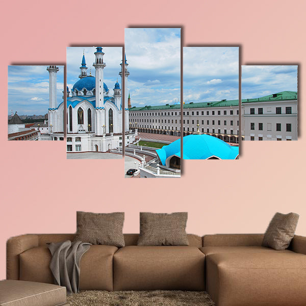 Russia, the City of Kazan, The Kul Sharif mosque multi panel canvas wall art