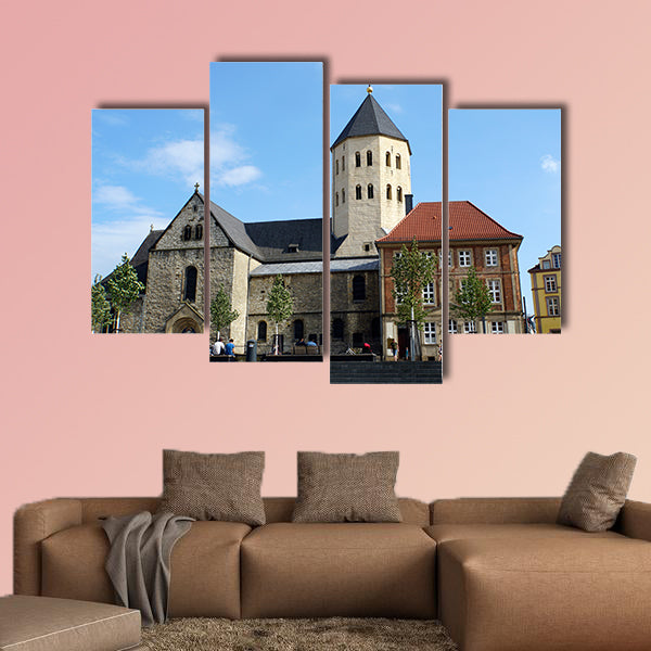 St. Ulrich church, Paderborn, North Rhine-Westphalia, Germany multi panel canvas wall art