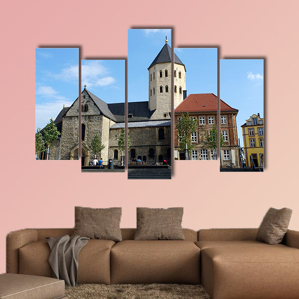 St. Ulrich church, Paderborn, North Rhine-Westphalia, Germany multi panel canvas wall art
