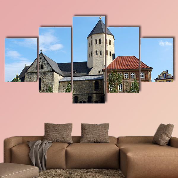 St. Ulrich church, Paderborn, North Rhine-Westphalia, Germany multi panel canvas wall art