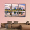 The Birmingham, Alabama, USA downtown city skyline multi panel canvas wall art