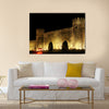 Old town gate in Baku Azerbaijan by night Multi Panel Canvas Wall Art