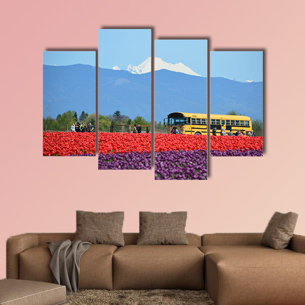 Spring Season in Skagit Valley Multi panel canvas wall art
