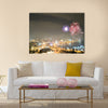 Fireworks in Baku, Azerbaijan Multi panel canvas wall art