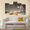 Fireworks in Baku, Azerbaijan Multi panel canvas wall art