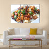 Kung Pao chicken over rice  Chinese food Multi Panel Canvas Wall Art