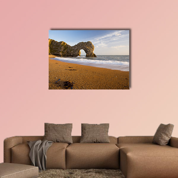 Durdle Door Natural Rock Arch in Dorset, England. Part of the wall art