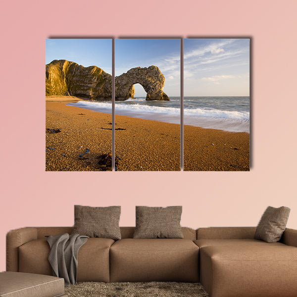 Durdle Door Natural Rock Arch in Dorset, England. Part of the wall art