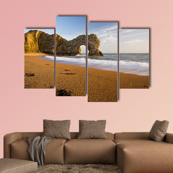 Durdle Door Natural Rock Arch in Dorset, England. Part of the wall art
