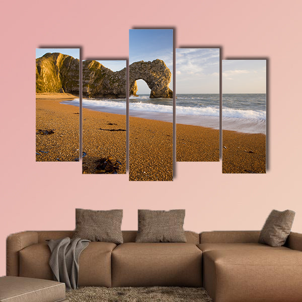 Durdle Door Natural Rock Arch in Dorset, England. Part of the wall art