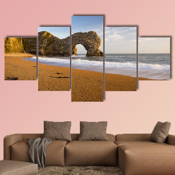 Durdle Door Natural Rock Arch in Dorset, England. Part of the wall art