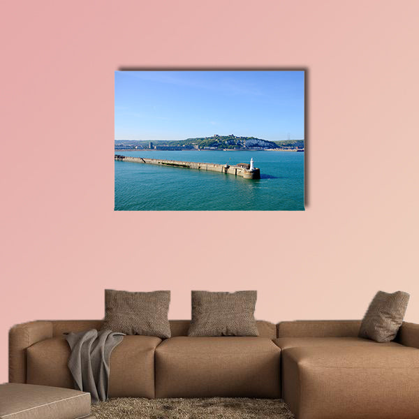 View of the Prince of Wales Pier and Lighthouse with the White Cliffs wall art