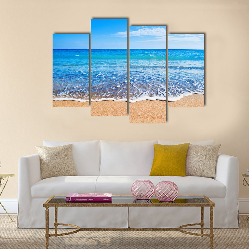 Most beautiful view of Beach and sea Multi panel canvas wall art