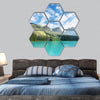 Serenity Emerald Lake in the Yoho National Park hexagonal canvas wall art