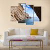 Inside view of grotto in coast. Nature composition Multi Panel Canvas Wall Art